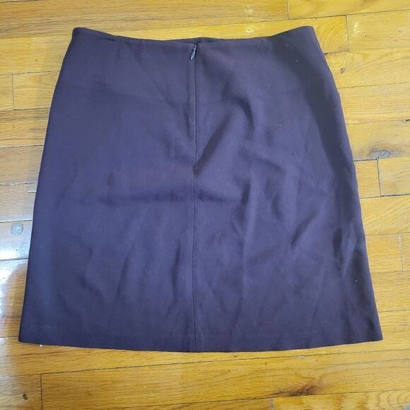 Diane Von Furstenberg Brown Pencil Mini Skirt Size 6 - Picture 3 of 6